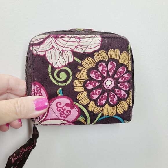 Vera Bradley "Mod Floral" Square Wallet - Picture 2 of 5